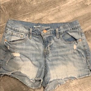 Old navy light blue jean shorts